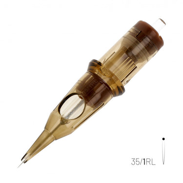 Round Liners tattoo naalden merk Kwadron 1 naald ronde formatie naaldmodule cartridges medische kunststof wrijving naalden scherp universele naaldmodules universele machine PMU round liner medium taper
