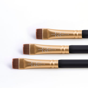 Concealer Pennello piatto per evidenziatore Pennello per trattamento sopracciglia Pennello per evidenziatore Trucco permanente