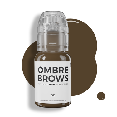 Ombre Brows Pigments Perma Blend Luxe by Paulina Osinkowska: a set of six pigments designed for natural, beautiful, long-lasting ombre brows; comes with an elegant, transparent display case and a comprehensive color chart for PMU