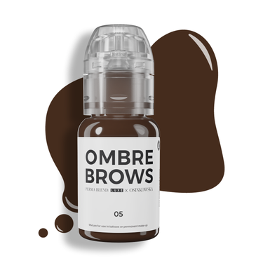 Ombre Brows Pigments Perma Blend Luxe by Paulina Osinkowska: a set of six pigments designed for natural, beautiful, long-lasting ombre brows; comes with an elegant, transparent display case and a comprehensive color chart for PMU
