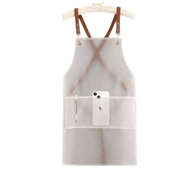 waterproof schort PMU behandelingen mat transparant v moderne look opbergvakken eenvoudig te reinigen 65% polyester 35% katoen waterproof coating