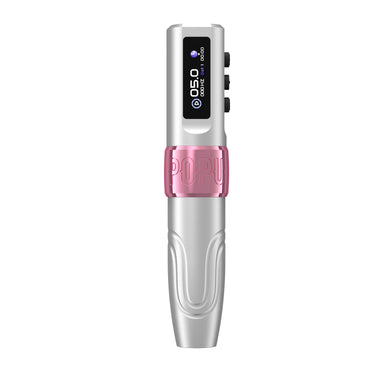 permanente makeup machine draadloos popu mini diva zwart zilver roze 3.5 mm slaglengte