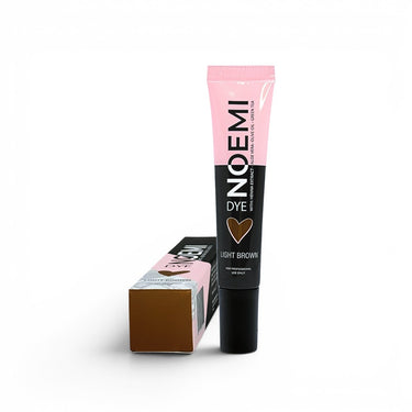 Noemi Hybrid Dye professionele hybrid verf voor wenkbrauwen en wimpers met langdurige stain en verzorgende formule voor salons. Light brown