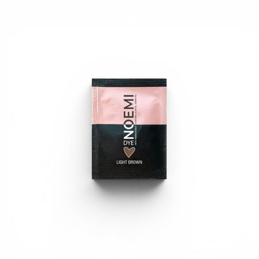 Noemi Hybrid Dye professionele hybrid verf voor wenkbrauwen en wimpers met langdurige stain en verzorgende formule voor salons. light brown sachet 1 m
