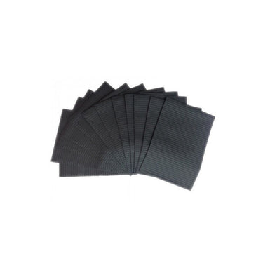 grandes serviettes noires Monoart Towel Up, serviettes pour patients, bavoirs dentaires, en cellulose, très absorbantes, avec film en polyéthylène imperméable, refermables