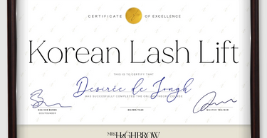 Korean Lash Lift Online training