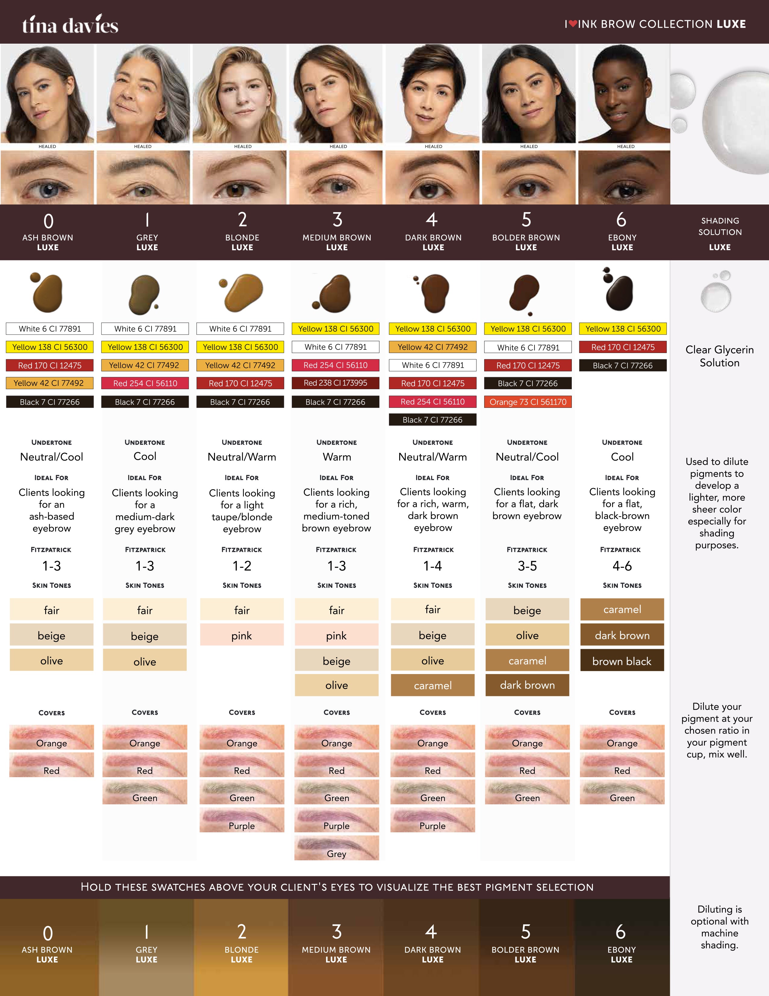 I Love Ink Tina Davies ~ 5 Bolder Brown Luxe - I Love Ink PMU brow pigment – Amavi PMU