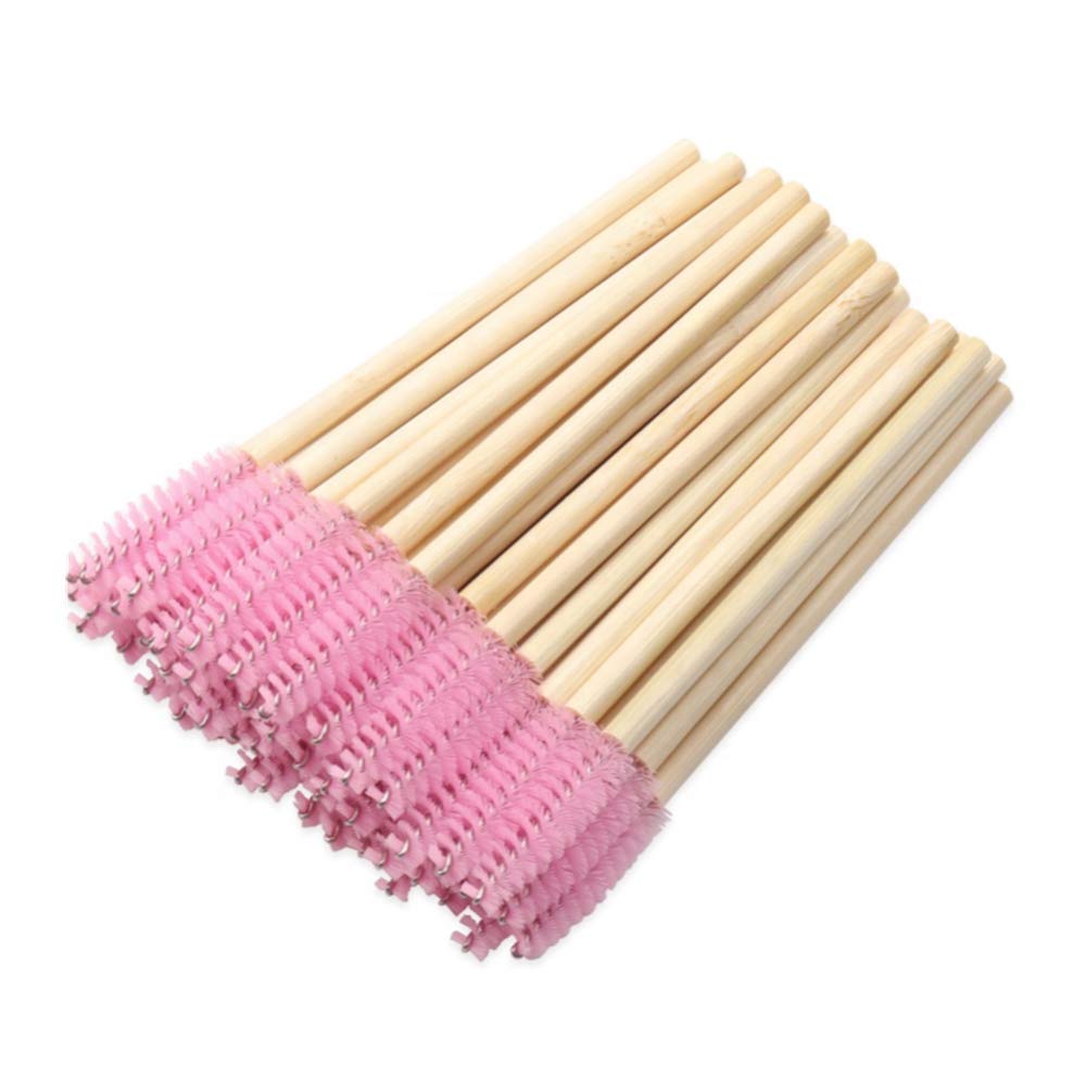 wenkbrauw brushes ~ bamboe roze
